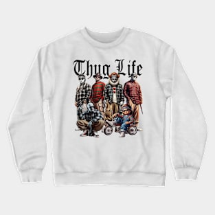 Cartoon Christmas Thug Life, Movie Character, Thug Life Xmas, Thug Life Merry Christmas, Vintage Movie Thug Life Crewneck Sweatshirt